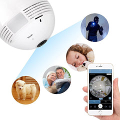 Amenitee‰ã¢ AM-401 Fisheye Lens 360å¡ Wi-Fi Globe Panoramic HD IP CAM