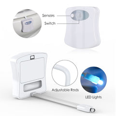 16-Colour Motion Sensor LED Toilet Night Light