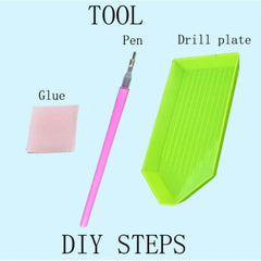 Cold Rose Flower - Diamond Paint Kit