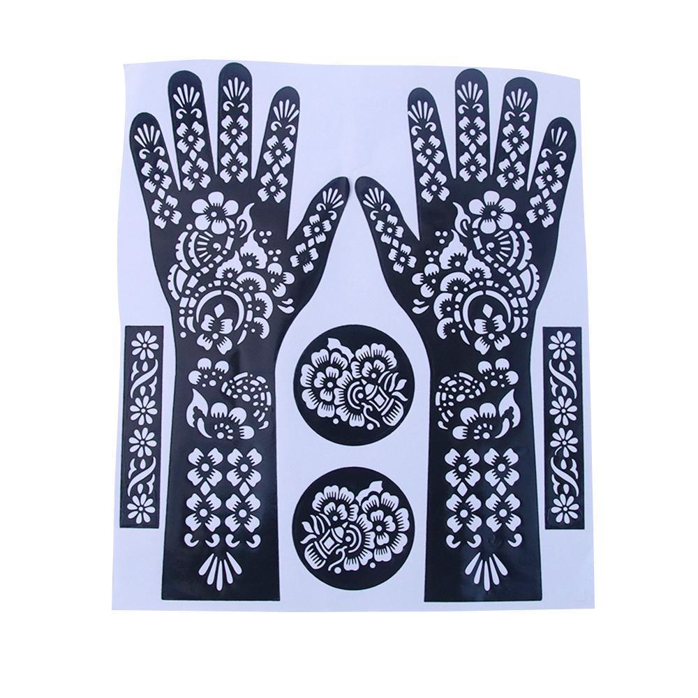 Hand Henna Tattoo Stencils