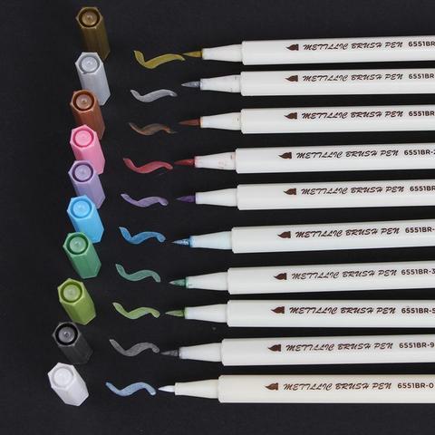 10 Colors Metallic Marker Pens