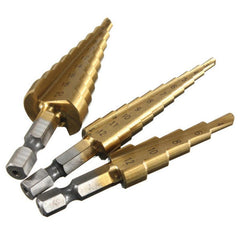 3pcs HSS Titanium Coated Drill Bit