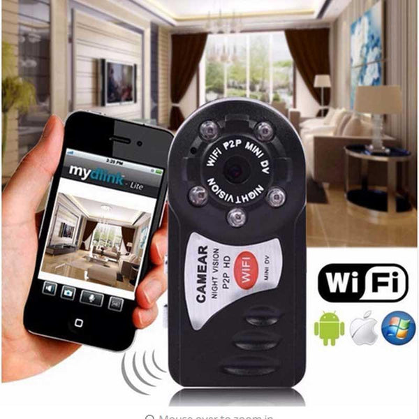 Mini Wifi DVR Wireless IP Camcorder Night Vision Motion Detection Build-in Microphone