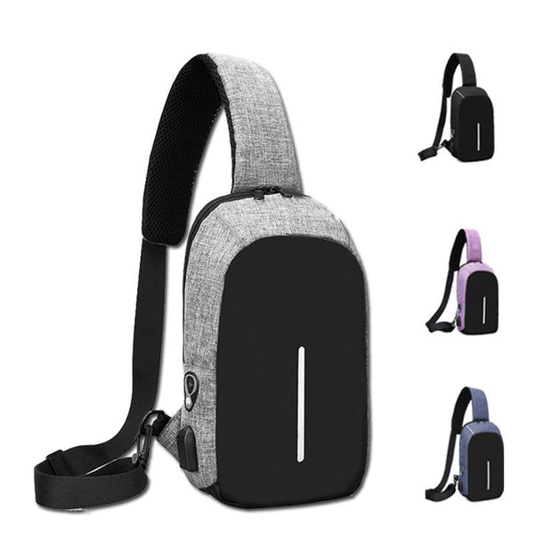 Anti Theft USB Charging Cross Body Sling Bag